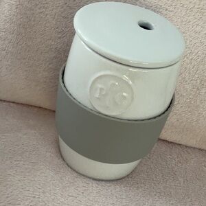 Pampered Chef Ceramic Egg Cooker White